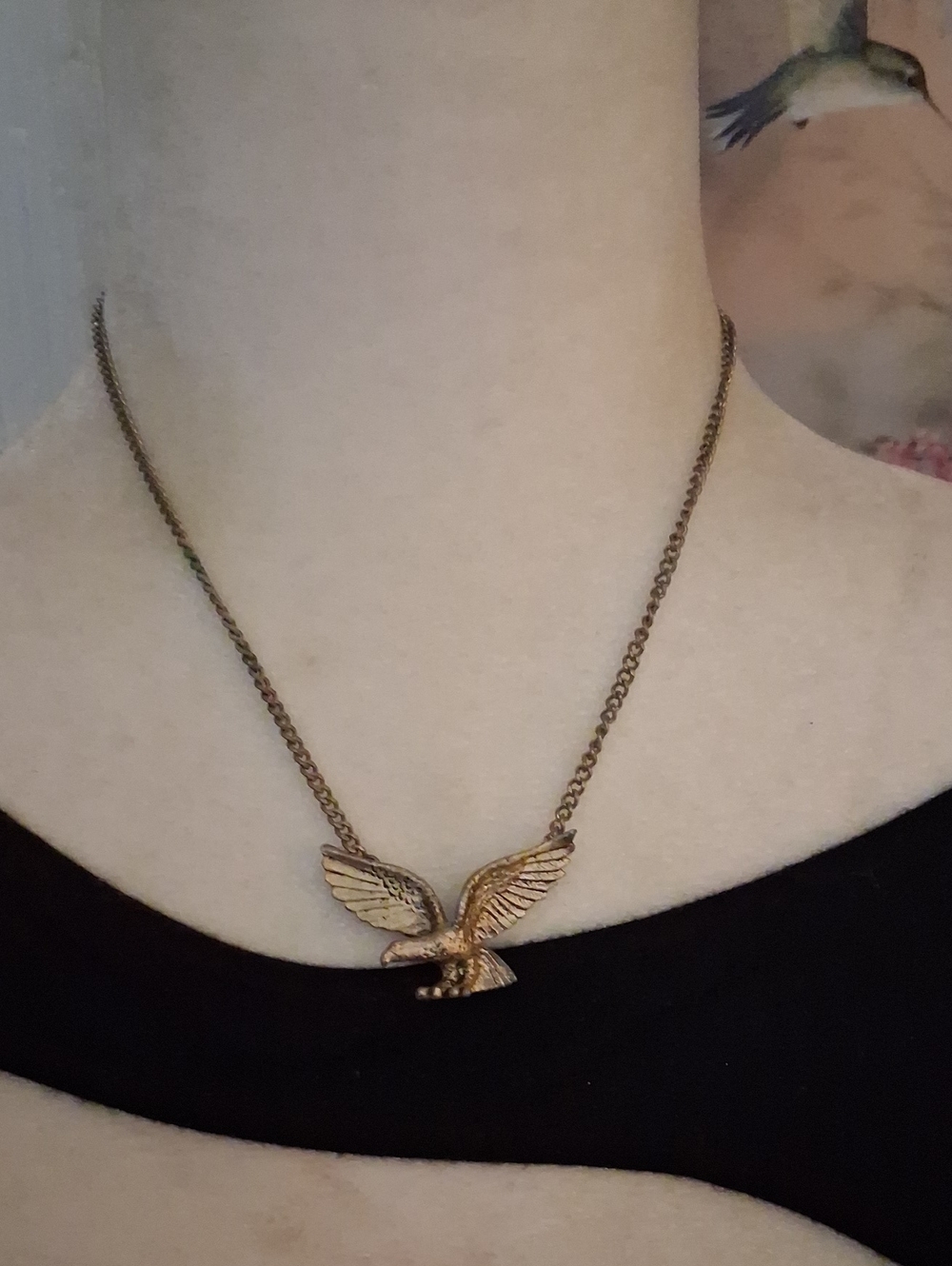 Gold Eagle Pendant Necklace - Women's Fashion Jewelry
